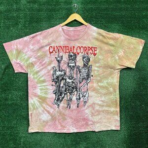 Cannibal Corpse North American Tour Death Metal Band Tie-Dye T-Shirt Size 3XL